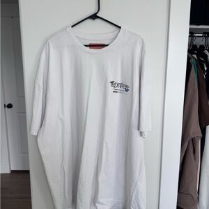 Loiter White Graphic T-Shirt